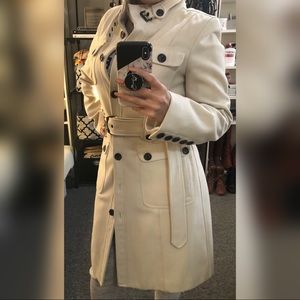 Winter White wool coat